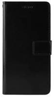 Чехол-книжка MyPads Porta Biglietti для Nokia 6 (2018)/ Nokia 6.1 из эко-кожи с подставкой застёжкой и визитницей черный