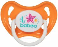 Пустышка силиконовая анатомическая круглая baboo Sealife 6+ м, персиковый