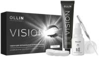 OLLIN Professional Набор для окрашивания бровей и ресниц Vision, черный, 0.85 г, 1 уп