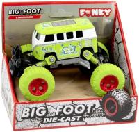 Автобус die-cast, инерционный механизм, рессоры, зеленый, 1:46 Funky toys FT61077