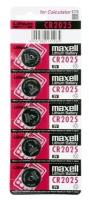 Батарейка Maxell CR2025 BL5 Lithium 3V