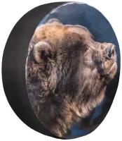 Чехол запасного колеса Медведь R16, 17 диаметр 77см SKYWAY экокожа/полиэстер, S06301037