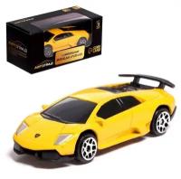 Машина металлическая LAMBORGHINI MURCIELAGO LP 670-4 SV, 1:64, цвет жёлтый