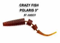 Силиконовые приманки Crazy Fish Polaris 3" 24-68-57-6, Кальмар, 8 шт