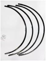 Хромированные накладки на арки колес Chery Fora (A5) 2006-2010 короткие yзкие/ Чери Фора (А5) 2006-2010 короткие yзкие