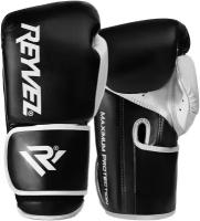 Перчатки боксерские Reyvel Maximum Protection винил ( Чёрный, 14 oz)