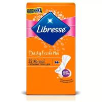 Прокладки ежедневные "Libresse Dailyfresh Plus Normal", 32 штуки