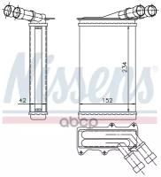 Радиатор отопителя NISSENS 71156