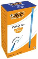 Ручка шариковая BIC Round Stic Classic 1.0 мм, стержень синий, среднее письмо / 60 шт