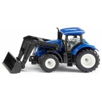 Трактор Siku New-Holland TTV 7150 с фронтальным погрузчиком (1396)