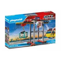 Конструктор Playmobil «Мостовой кран c контейнерами» PM70770