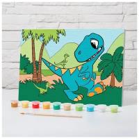 Картина по номерам «Динозавр» 20×30 см