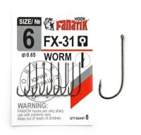 Крючки FANATIK FX-31 WORM №6 8шт