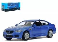 Машина металлическая ТероПром 3098620 BMW M5, 1:32, открываются двери, инерция, цвет синий