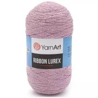 Пряжа YarnArt 'Ribbon Lurex' 250гр 110м (60% хлопок, 20% вискоза, полиэстер, 20% металлик) (732 розовый), 4 мотка