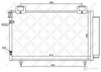 10-45038-Sx_=Ava To5392=Ns94730 [8845005100]!Радиатор Кондиционера Toyota Avensis All 02> Stellox арт. 1045038SX