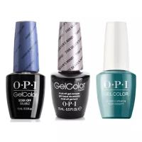 Гель-лак OPI GELCOLOR, Комплект 3 цвета. (1. This Silver's Mine 2. Show Us Your Tips! 3. Is That a Spear In Your Pocket?) Объем 15 мл