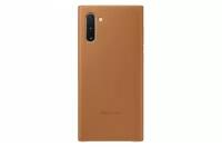 Накладка Samsung Leather Cover для Samsung Galaxy Note 10 SM-N970 EF-VN970LAEGRU светло-коричневая