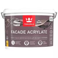 Краска акриловая Tikkurila Facade Acrylate глубокоматовая белый 9 л 13.5 кг