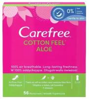 Прокладки женские гигиенические ежедневные Carefree Cotton Aloe 56 штук