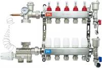 Комплект для водяного теплого пола до 80 кв/м Коллектор 5 контуров