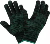 Фабрика перчаток Перчатки трикотажные двойные без ПВХ 10 класс 5 нитей зеленые М 10/150 5-10-ДВ-ЗЕЛ-БП-(M)