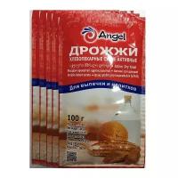 Дрожжи сухие активные хлебопекарные "Angel" 100 гр, 5 шт