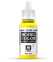 Краска 70952 Vallejo Серии Model Color - Lemon Yellow 17ml