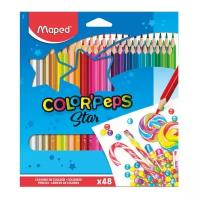 Набор цветных карандашей MAPED Color Peps, 48 цветов, трехгранные