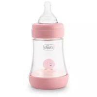 Chicco Бутылочка Perfect 5 с силиконовой соской, 150 мл, с рождения, розовый