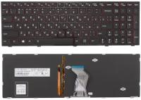 Клавиатура для ноутбука Lenovo Y500, Y500N, Y510P, Y590 черная с подсветкой