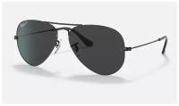 Мужские, женские солнцезащитные очки Ray-Ban RB 3025 002/48, цвет: серый, цвет линзы: серый, авиаторы, металл