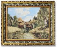 Гобеленовая картина "Старая мельница" 65х80 см