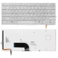 Клавиатура для ноутбука Sony Vaio VPC-SD, VPC-SB Series. Плоский Enter. Серебристая, без рамки. C подсветкой. PN: 148949641