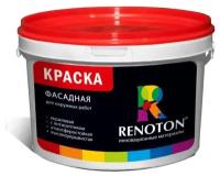 Краска акриловая Renoton фасадная огнезащитная матовая белый 9.4 л 14 кг