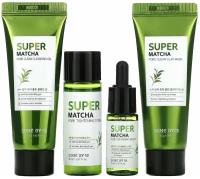 Набор SOME BY MI Super Matcha Pore Care Starter Kit: пенка, глиняная маска, тонер, сыворотка