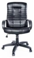 Компьютерное кресло Евростиль Атлант ультра офисное, обивка: натуральная кожа, цвет: черный