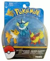 Фигурки Tomy Покемоны набор из 3 штук Eevee Pokemon Vaporeon Jolteon Flareon