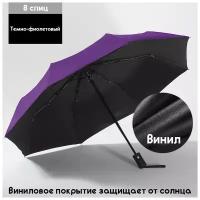 Смарт-зонт автомат, купол 87 см., 8 спиц, система «антиветер», чехол в комплекте