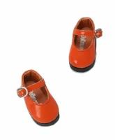 Туфельки Dollmore Basic Girl Shoes Enamel (базовые лаковые оранжевые для кукол Доллмор 26 см)