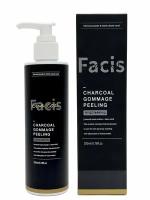 Jigott Гоммаж-пилинг для лица с углем Facis Charcoal Gommage Peeling, 200 мл