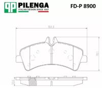 PILENGA FD-P8900 Колодки тормозные диск.задние SPRINTER, CRAFTER, с 2006 FD-P8900