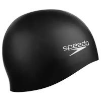 Шапочка для плавания SPEEDO Plain Flat Silicone Cap, 8-709900001, черный, силикон