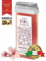 Воск в картридже Магнолия ITALWAX Top Line Magnolia, 100 мл (комплект из 24 штук)