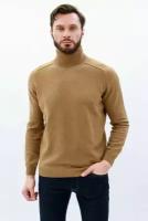 Водолазка KHAN Cashmere, размер 50, коричневый