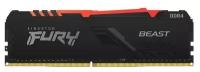 Оперативная память Kingston FURY Beast RGB 16 ГБ DDR4 DIMM CL16 KF432C16BBA/16