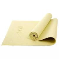Коврик для йоги и фитнеса Starfit Fm-101, Pvc, 173x61x0,6 см, желтый пастель