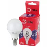 ЭРА LED P45-8W-865-E14 R ЭРА (диод, шар, 8Вт, хол, E14) (10/100/3600)