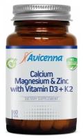 Avicenna Ca+ Mg+Zinc+Vitamin D3+K2, 60 таблеток, Avicenna