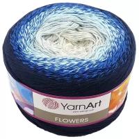 Пряжа YarnArt Flowers, 1 % хлопок, 45 % акрил, 250 г, 1000 м, 1 шт., 261 1000 м